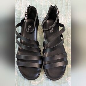 a.n.a Black Strappy Gladiator Sandals, never used. Size 7.5
